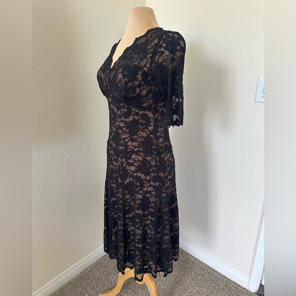 NWOT Cabi Black Lace Dress size M fully lined - Picture 4 of 14